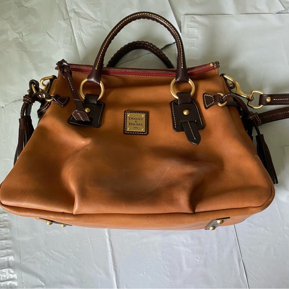 Dooney & Bourke Natural Florentine Small Stanwich Satchel - Picture 9 of 14